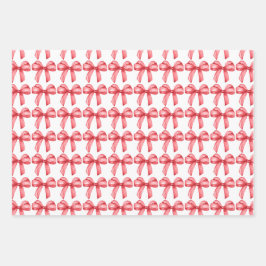 Rode strikjes inpakpapier. Cadeauverpakking. Inpakpapier Vel