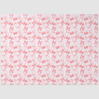 Rode strikken en roze stippen tissuepapier