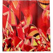 Rode strip waarmee beweging wordt gesimuleerd douchegordijn (Voorkant)