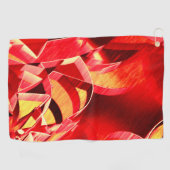 Rode strip waarmee beweging wordt gesimuleerd golfhanddoek (Horizontaal)