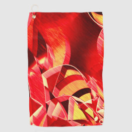 Rode strip waarmee beweging wordt gesimuleerd golfhanddoek