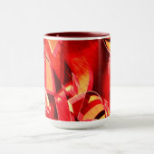 Rode strip waarmee beweging wordt gesimuleerd mok (Midden)