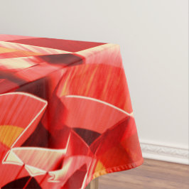 Rode strip waarmee beweging wordt gesimuleerd tafelkleed