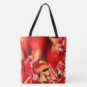 Rode strip waarmee beweging wordt gesimuleerd tote bag (Voorkant)