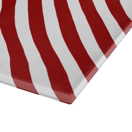 Rode stripkaart snijplank (Hoek)