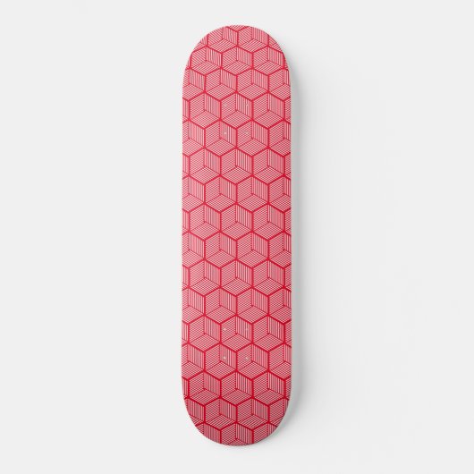 Rode strippen persoonlijk skateboard (Voorkant)