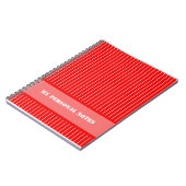 Rode strips notitieboek (Linkerzijde)