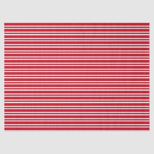 Rode strips tissuepapier (Voorkant)