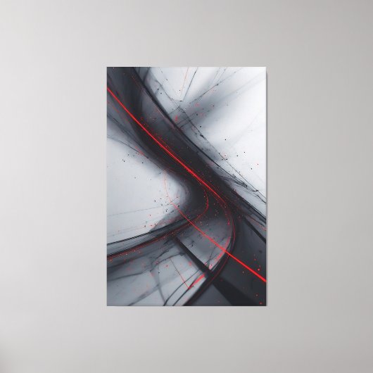 Rode Stroom Canvas Afdruk (Voorkant)