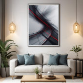 Rode Stroom Canvas Afdruk