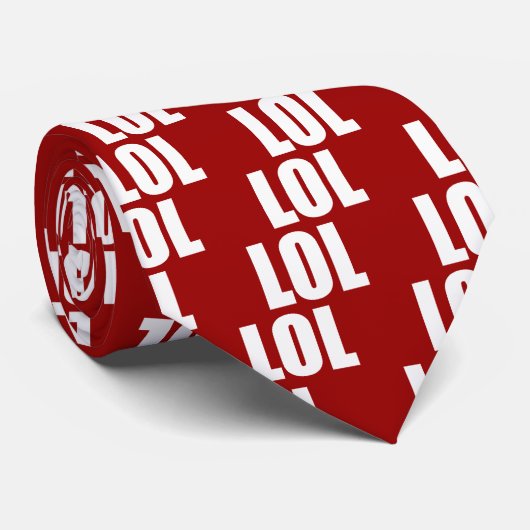 Rode Stropdas (Opgerold)