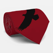 Rode Stropdas met Flying Eagle - Kies kleur (Opgerold)