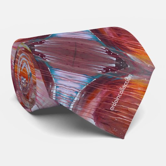 rode stropdas "rood" (Opgerold)