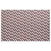 rode sturgeons zigzag zwart/wit patroon stof (Yard (91,4 cm))