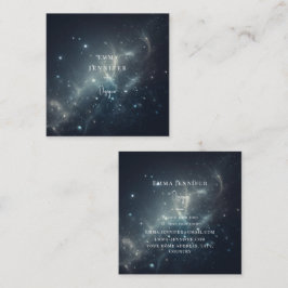 Rode Subtiele zachte glitter achtergrond Vierkante Visitekaartje