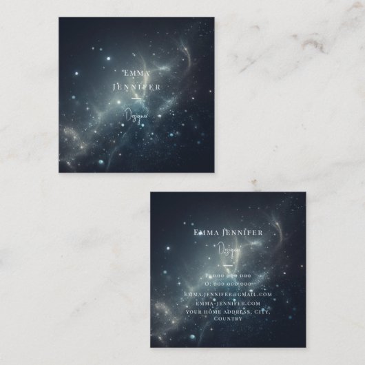 Rode Subtiele zachte glitter achtergrond Vierkante Visitekaartje (Voorkant / Achterkant)