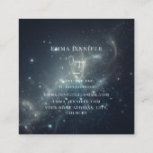 Rode Subtiele zachte glitter achtergrond Vierkante Visitekaartje (Achterkant)