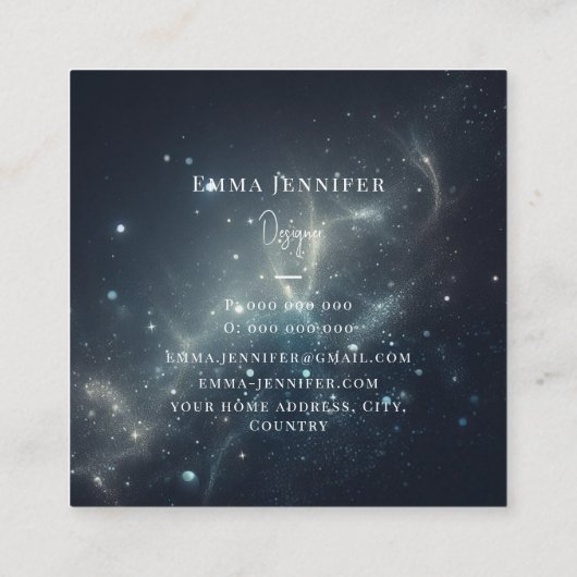 Rode Subtiele zachte glitter achtergrond Vierkante Visitekaartje (Achterkant)