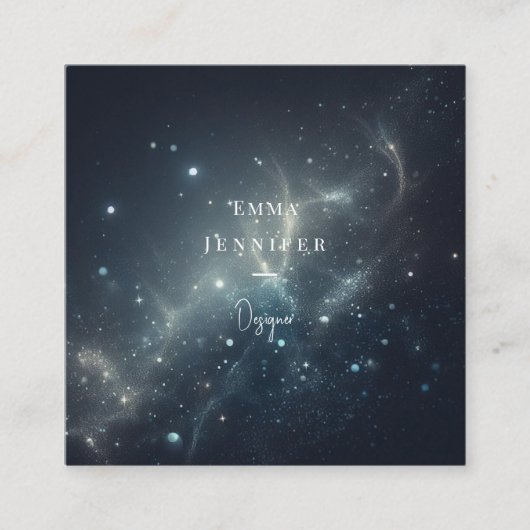 Rode Subtiele zachte glitter achtergrond Vierkante Visitekaartje (Voorkant)