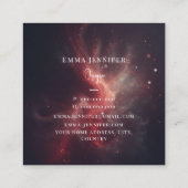 Rode Subtiele zachte glitter achtergrond Vierkante Visitekaartje (Achterkant)