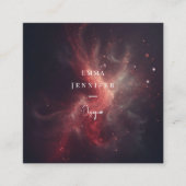 Rode Subtiele zachte glitter achtergrond Vierkante Visitekaartje (Voorkant)