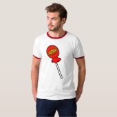 Rode Sucker Screwball Afbeeldingen T-shirt (Voorkant volledig)