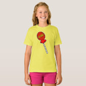 Rode Sucker Screwball Graphics Geel T-shirt (Voorkant volledig)