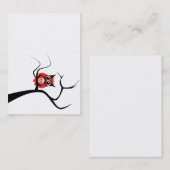 Rode suikerriet Roodbaars in het Visitekaartje van (Voorkant / Achterkant)