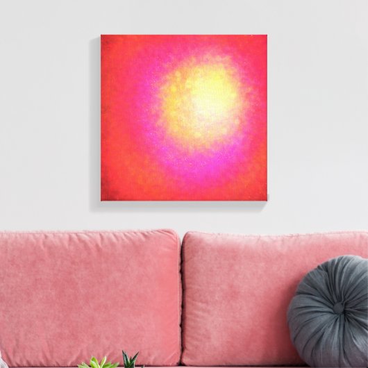 Rode Supernova – Levendig canvas Afdruk (Insitu (Woonkamer))