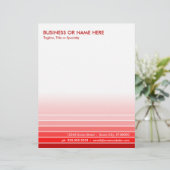 rode swatch gepersonaliseerd briefhoofd (Staand voorkant)