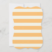 Rode T-Rex dinosaurus; Oranje strepen Kaart (Achterkant)