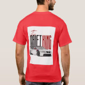 Rode t-shirt drift king (Achterkant)