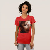 Rode T-shirt met roodharige (Voorkant volledig)