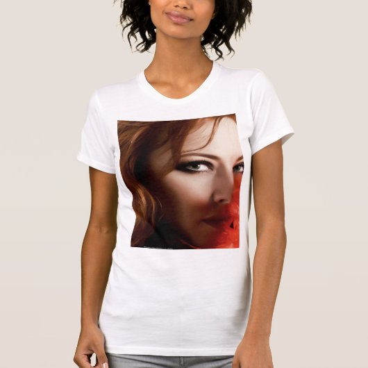 Rode T-shirt met roodharige (Voorkant)
