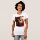 Rode T-shirt met roodharige (Voorkant volledig)