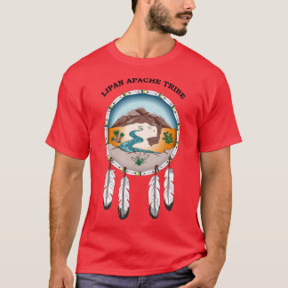 RODE T-shirt van Lipan Apache Tribe Mannen