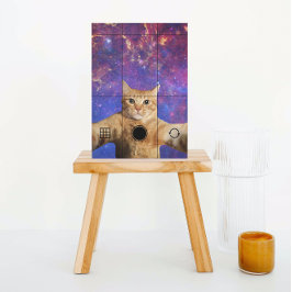 Rode Tabby Cat Het nemen van een Selfie in de ruim Briefkaart