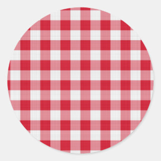 rode tafeldoek ronde sticker