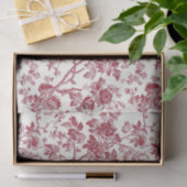 Rode takken Bloemen Franse Vintage Decoupage Tissuepapier (Geschenk)