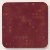 Rode tapijt bier onderzetter (Voorkant)