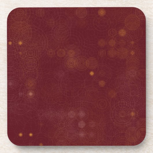 Rode tapijt bier onderzetter (Voorkant)