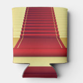 Rode tapijt Elegantie:  achtergrond. Blikjeskoeler (Achterkant)