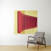 Rode tapijt Elegantie:  achtergrond. Wandkleed (In Situ (horizontaal))