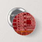Rode tapijt op de markt ronde button 5,7 cm (Voorkant /achterkant)