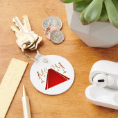 Rode tapijt sleutelhanger