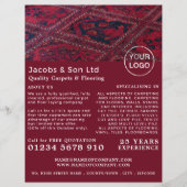 Rode tapijt, tapijtlaag, Fitter Adverteren Flyer (Voorkant)