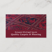 Rode tapijt, tapijtlaag, Fitter Visitekaartje (Voorkant)