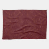 Rode tapijt theedoek (Horizontaal)