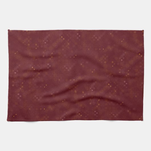 Rode tapijt theedoek (Horizontaal)