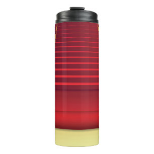 Rode tapijt thermosbeker